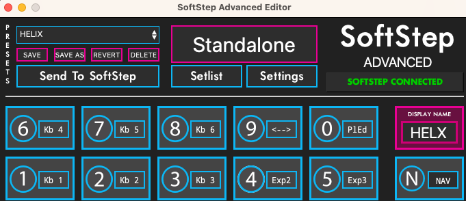 Helix Midi Foot control